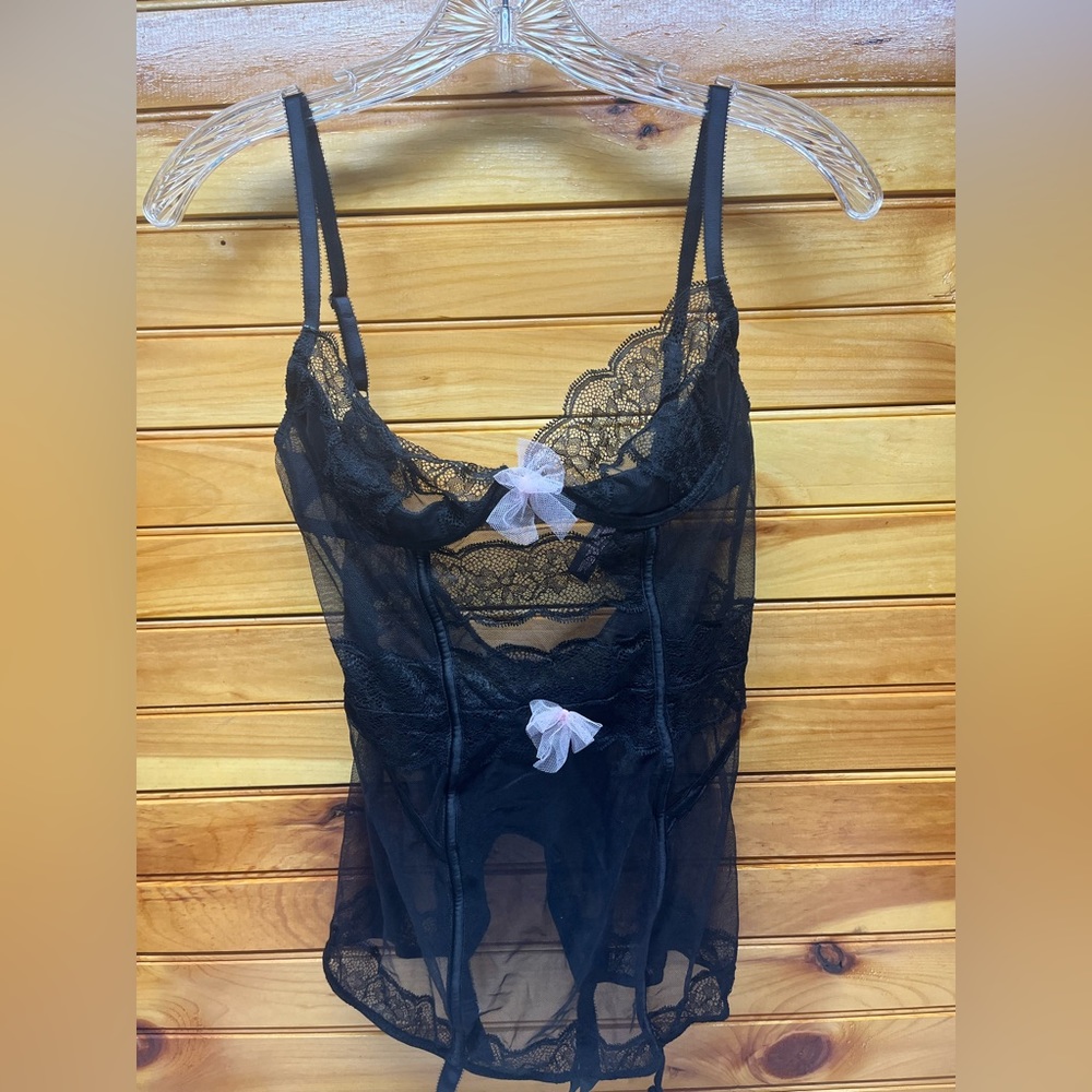 Victoria's Secret Black Lingerie Top 34C